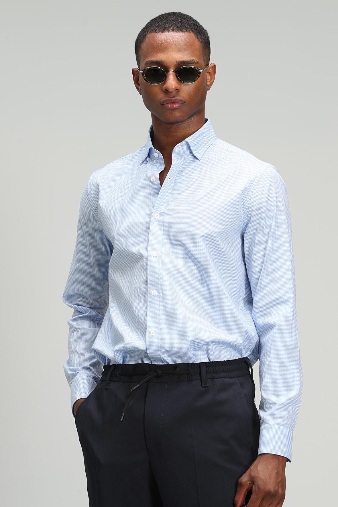 Harry Erkek Smart Gömlek Comfort Slim Fit Mavi