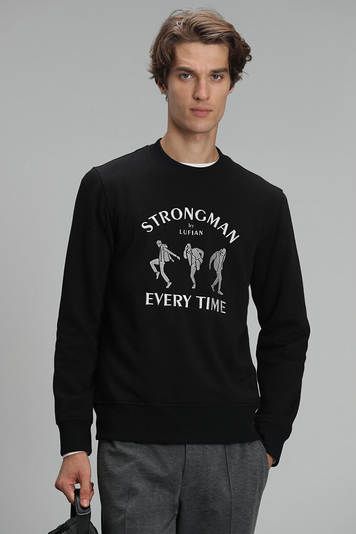 Lufian Erkek Edwın Sweatshirt 627112030076 Siyah