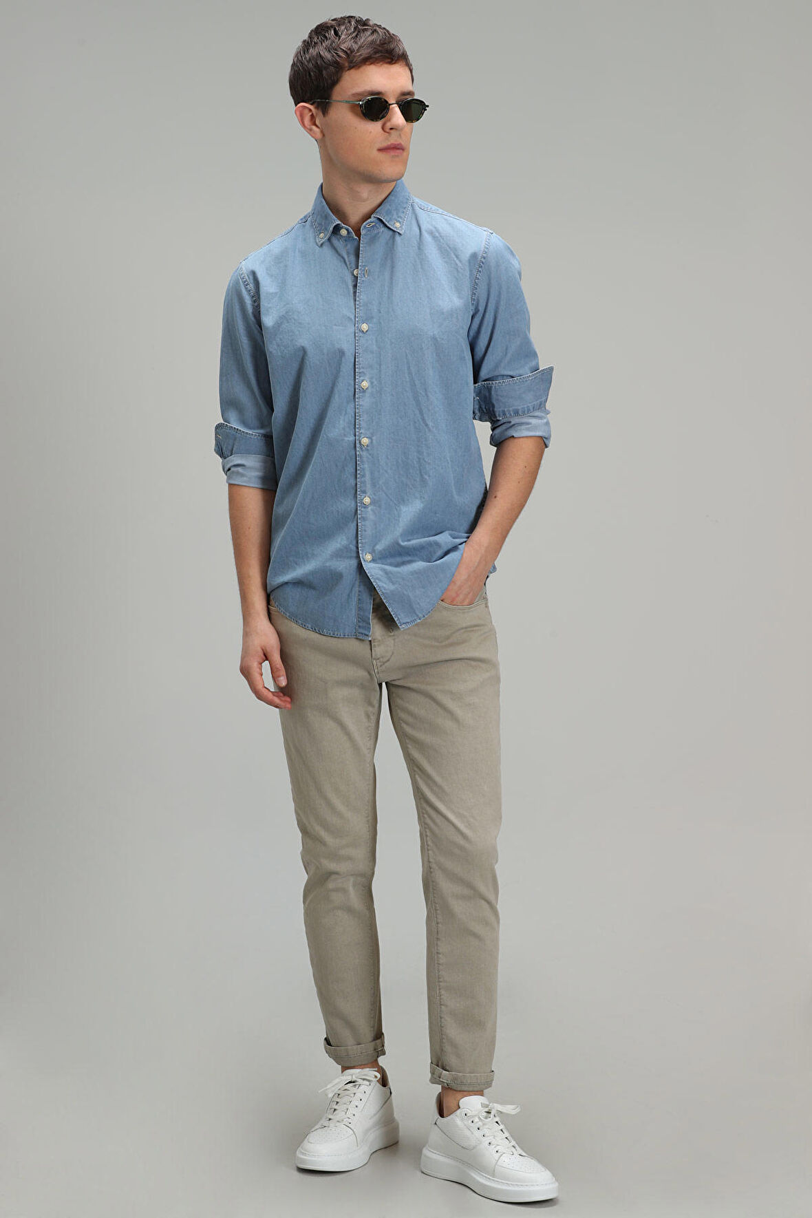 Helt Spor 5 Cep Erkek Pantolon Slim Fit Bej