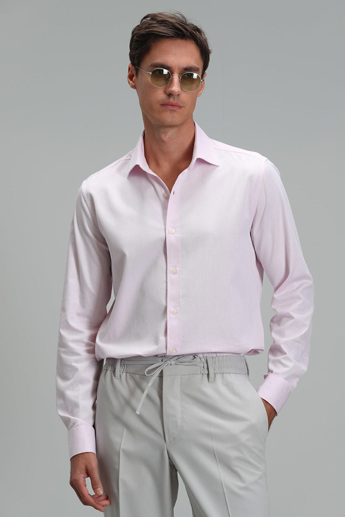 Nagoya Erkek Smart Gömlek Comfort Slim Fit Pembe