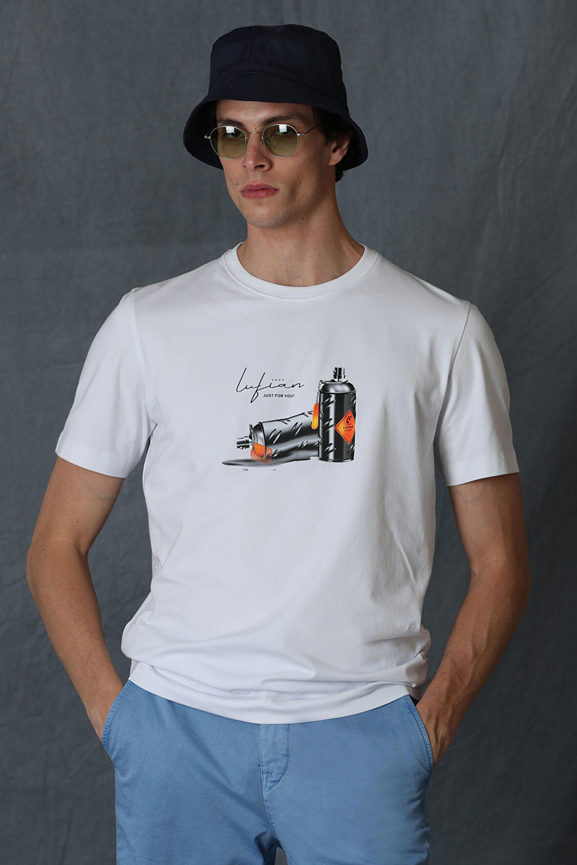 Andy Modern Grafik T- Shirt Beyaz