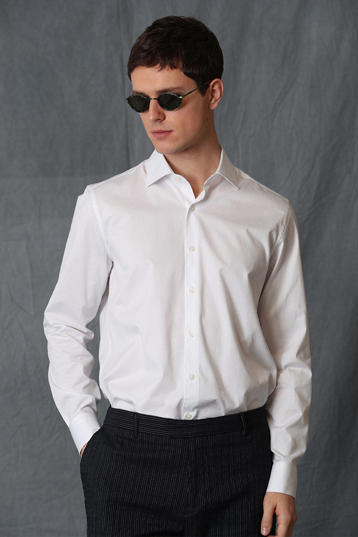 Varen Erkek Smart Gömlek Comfort Slim Fit Beyaz