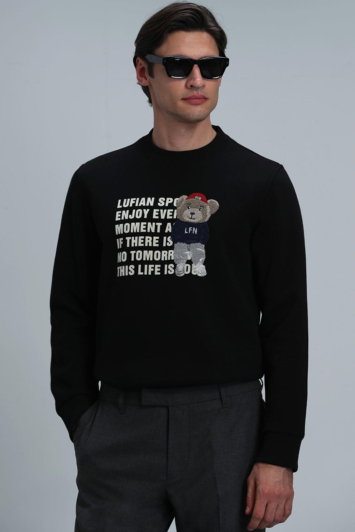 Bud Erkek Sweatshirt Siyah