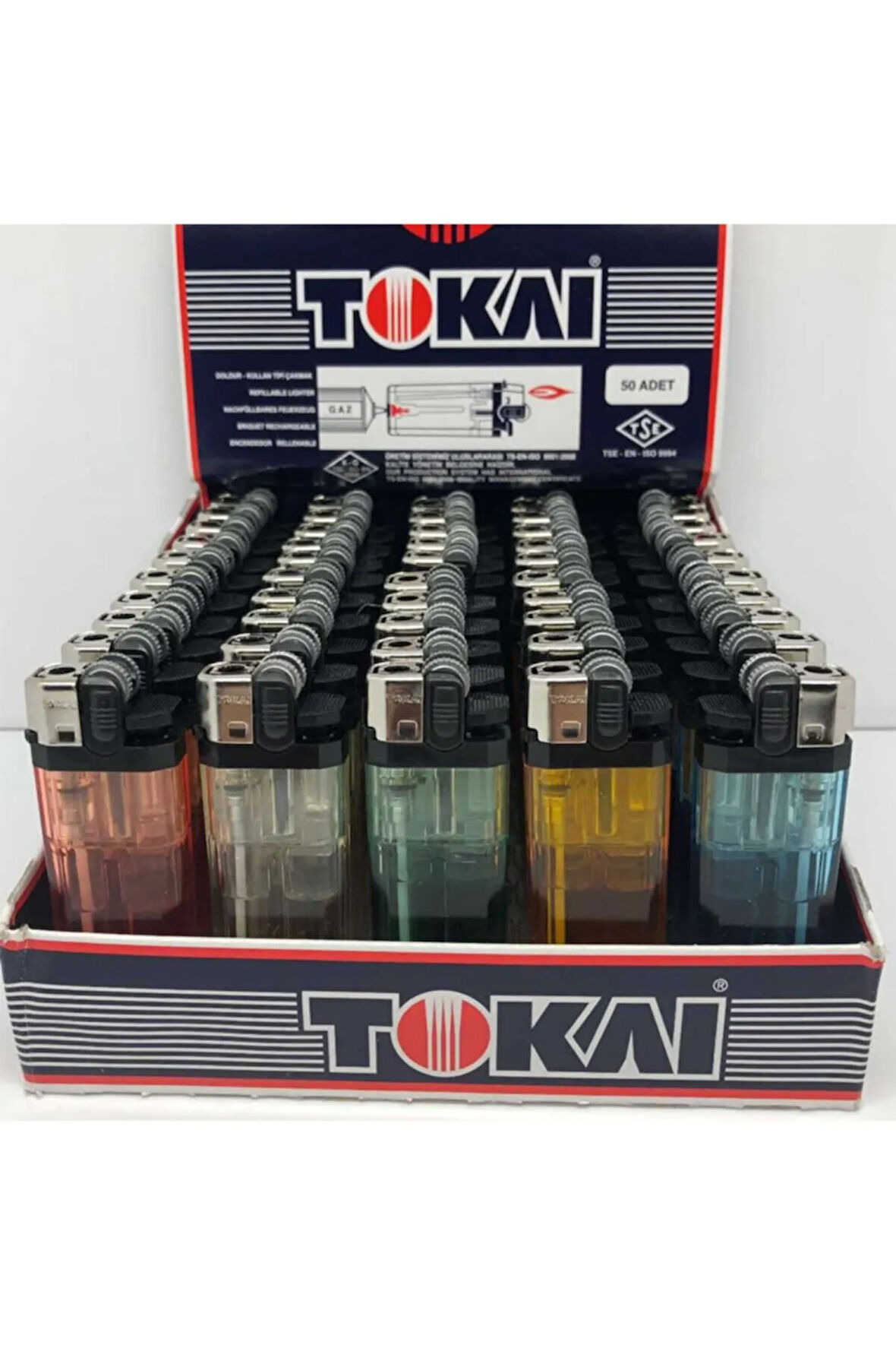 F4r Taşlı Çakmak 50 Adet Taşlı Doldur Kullan