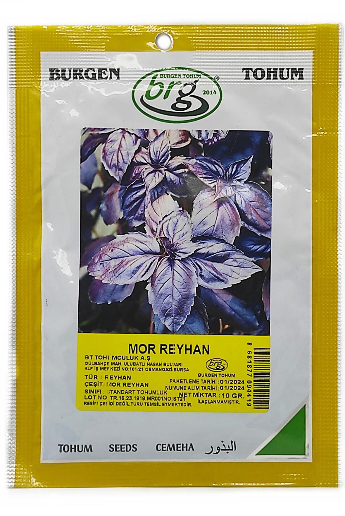 BT Mor Reyhan Tohumu 10 gr