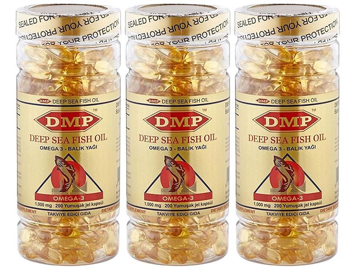 Dmp Balık Yağı 3x200 Softgel Omega 3 1000 Mg 