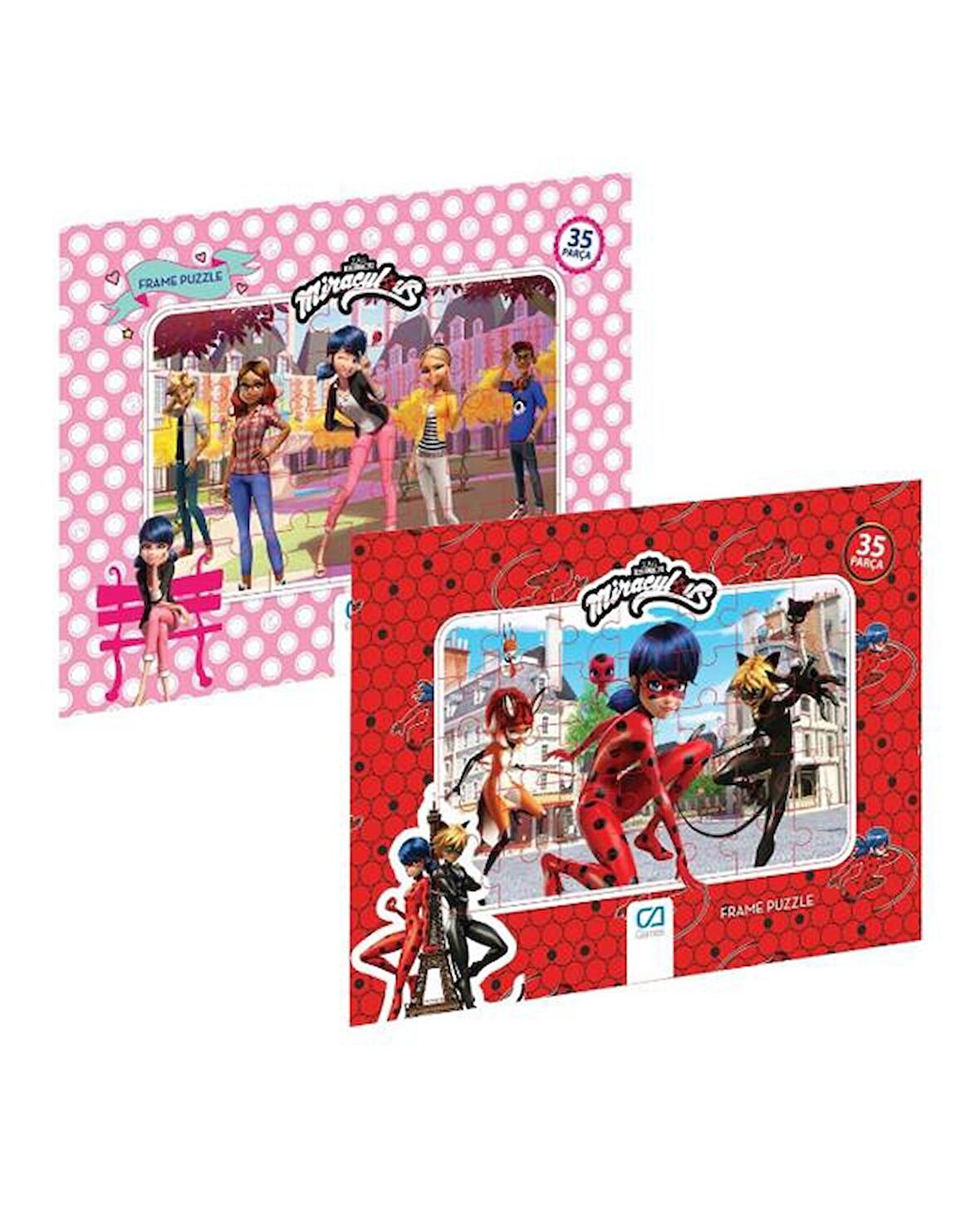 Ca Games Miraculous 3+ Yaş Büyük Boy Puzzle 2x35 Parça