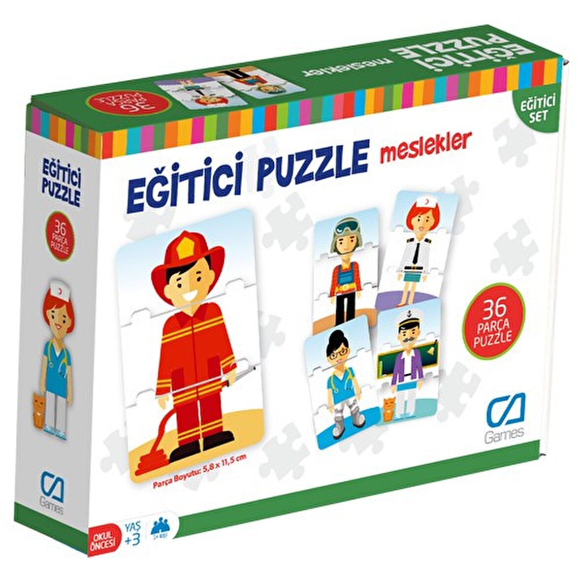 CA Games Meslekler 36 Parça Çocuk Puzzle