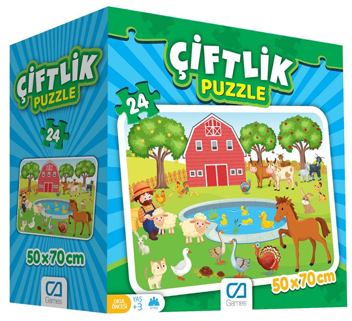 CA Games Hayvanlar 24 Parça Çocuk Puzzle