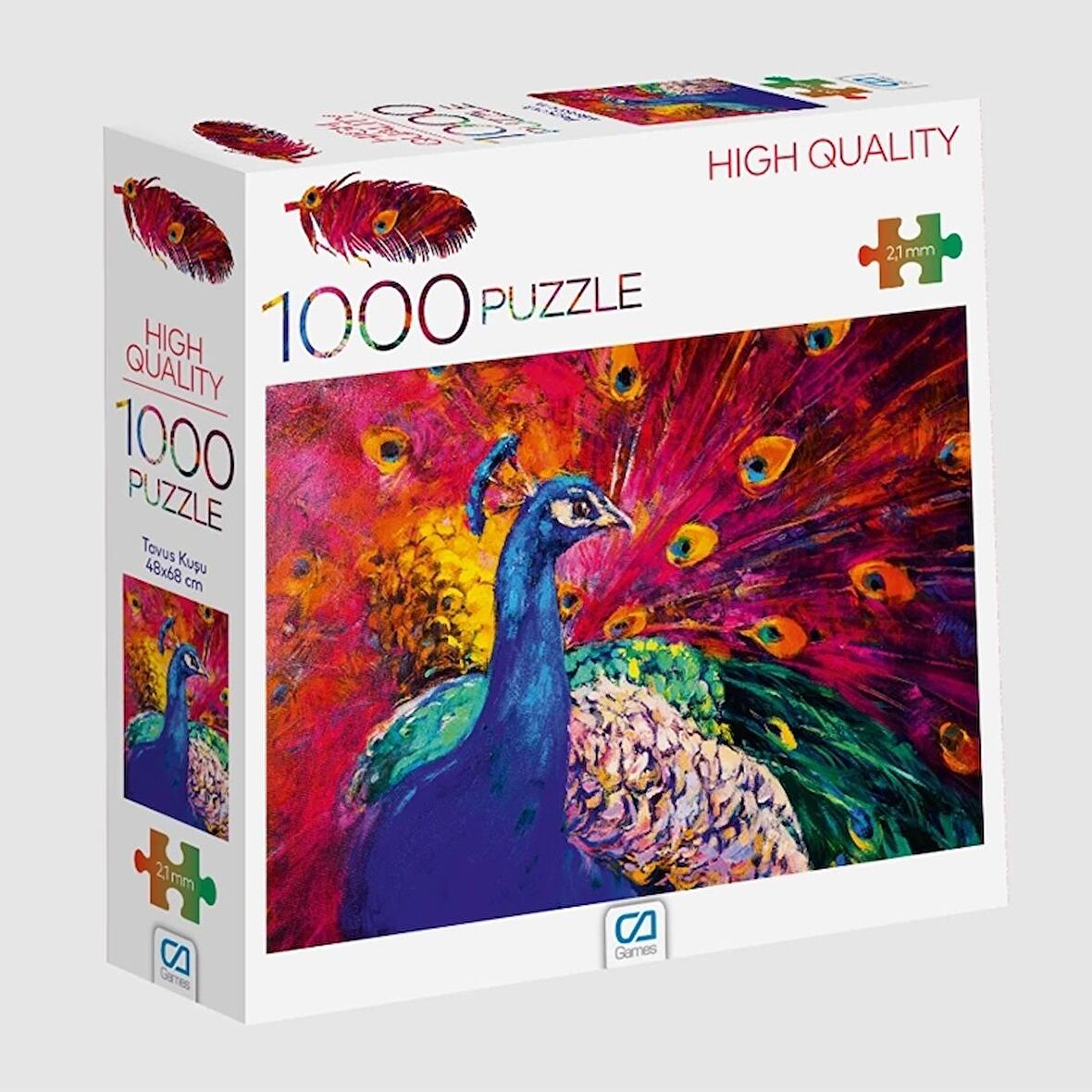 CA GAMES 1000-7035 TAVUS KUŞU 1000 PARÇA PUZZLE