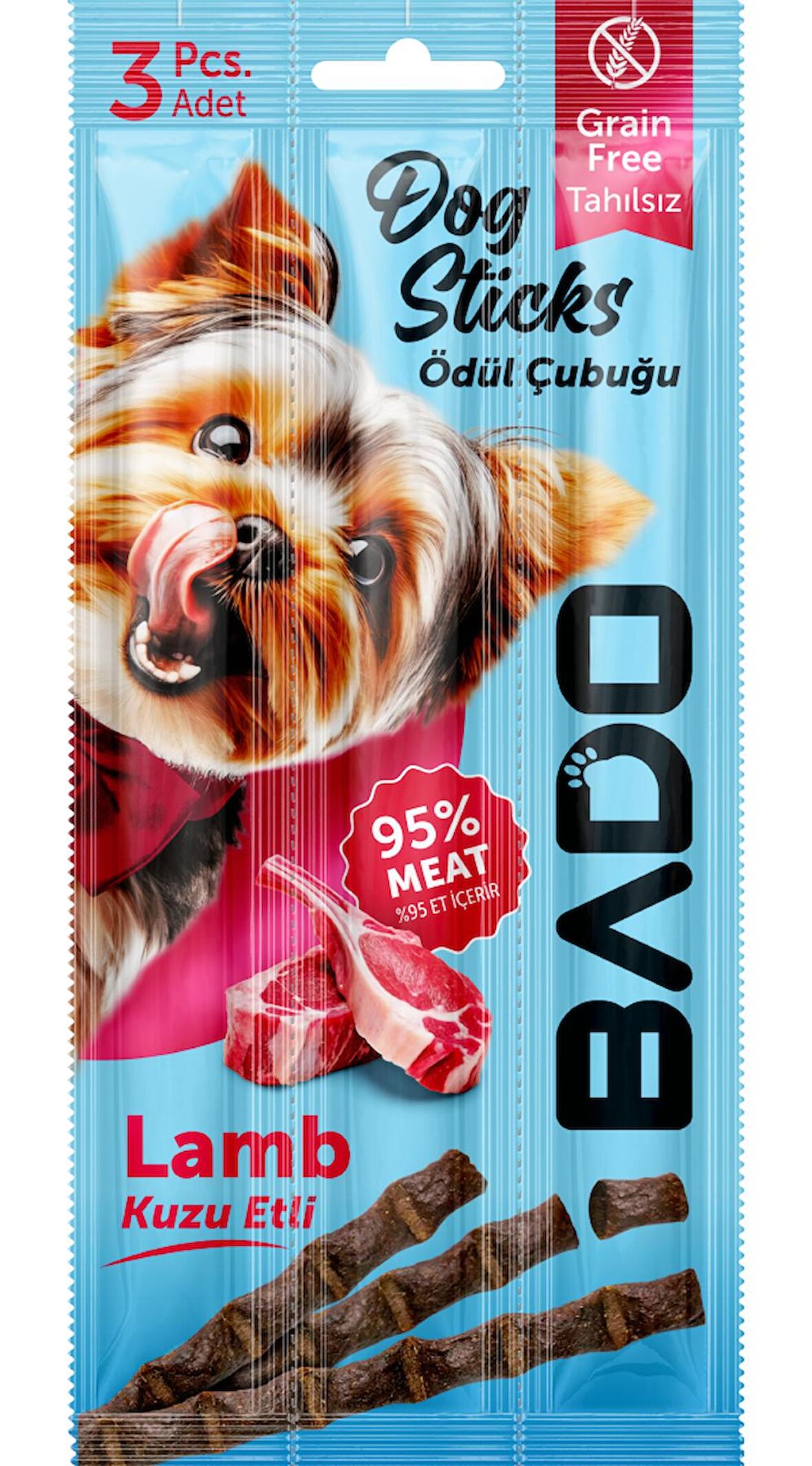 Bado Köpek Ödül Çubuğu Kuzu Etli 3X5gr