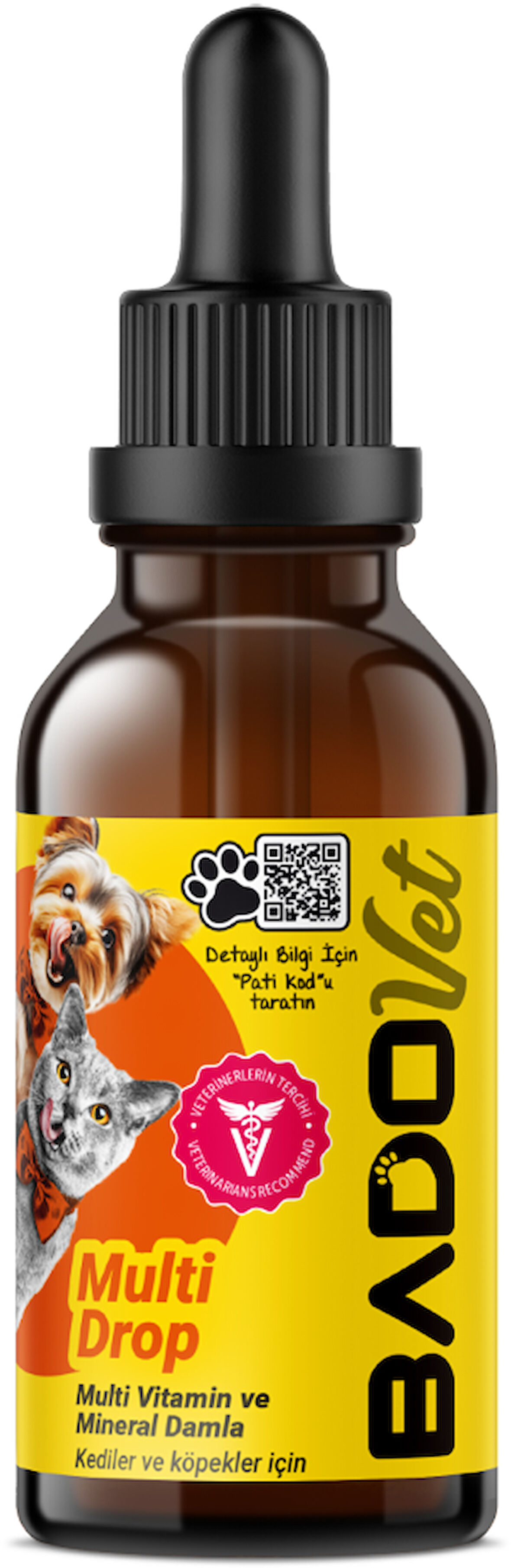 Bado Multi Drop Kedi Ve Köpekler İçin Multi Vitamin Mineral Damla 50 ML