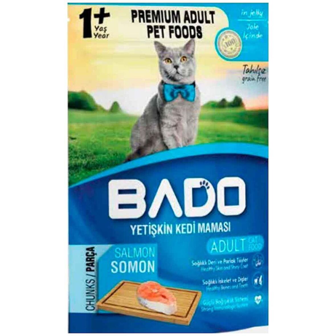 Bado Somonlu Kedi Yaş Maması 85 Gr