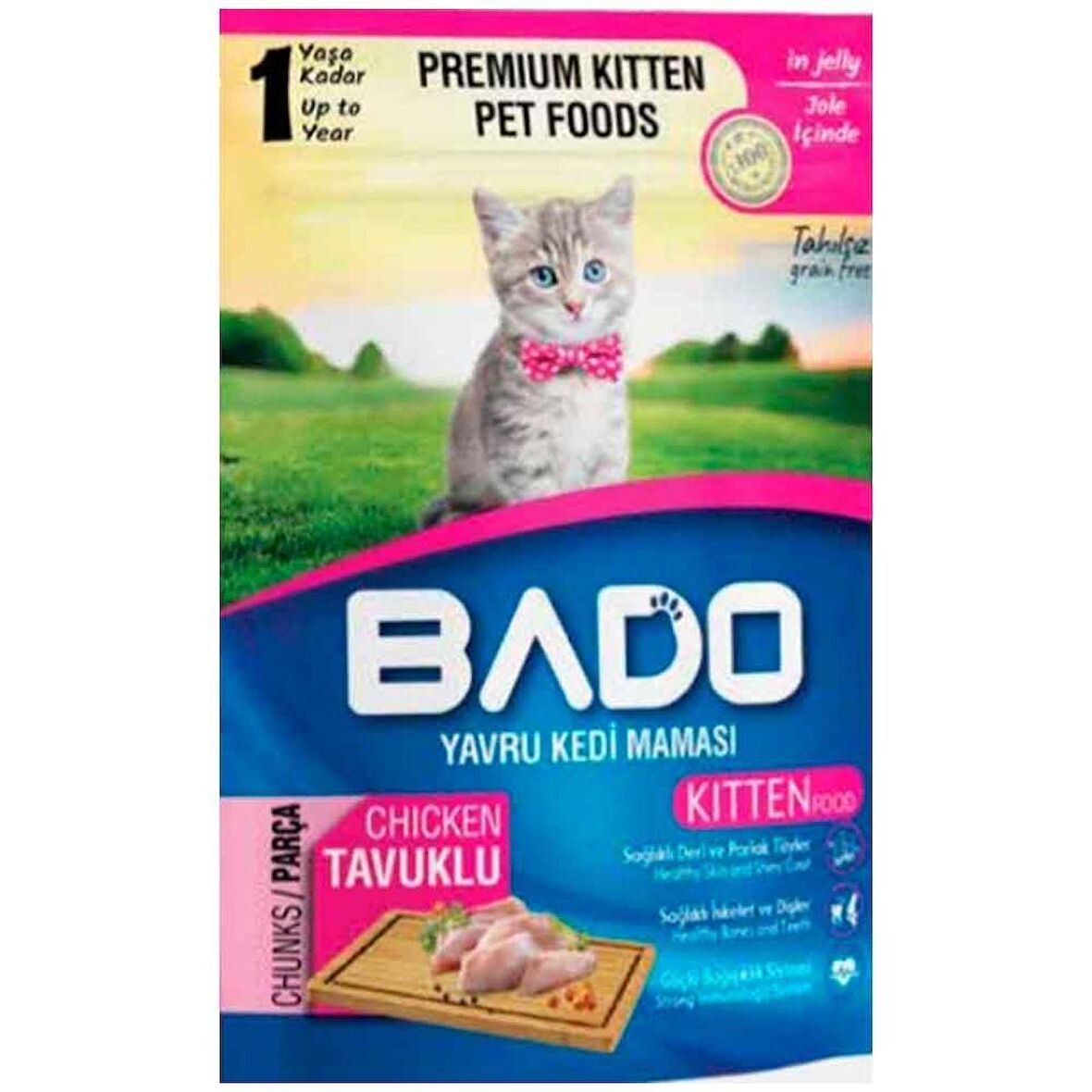 Bado Tavuklu Yavru Kedi Yaş Maması 85 Gr