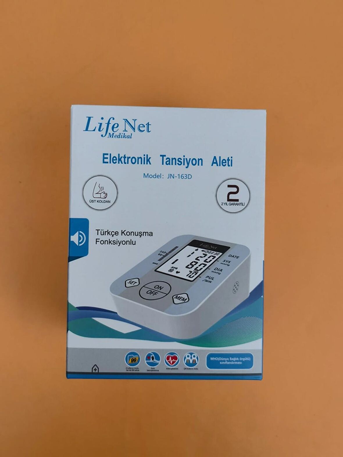 Life Net JN-163D Dijital Koldan Ölçer Konuşan Tansiyon Aleti