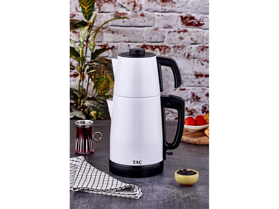 Taç Keyfidem 1850 W Çay Makinesi Beyaz 