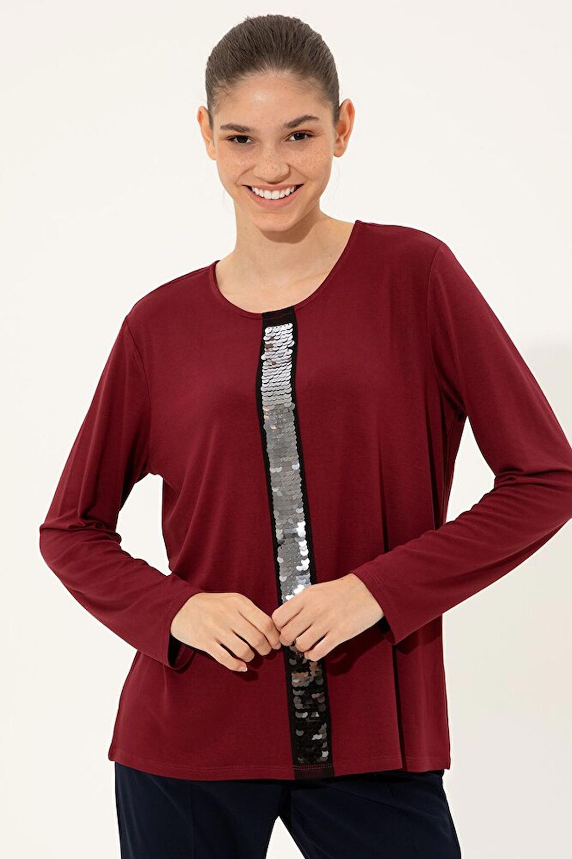 Kadın Kirmizi T-Shirt G022Sz011.000.904108.Vr014