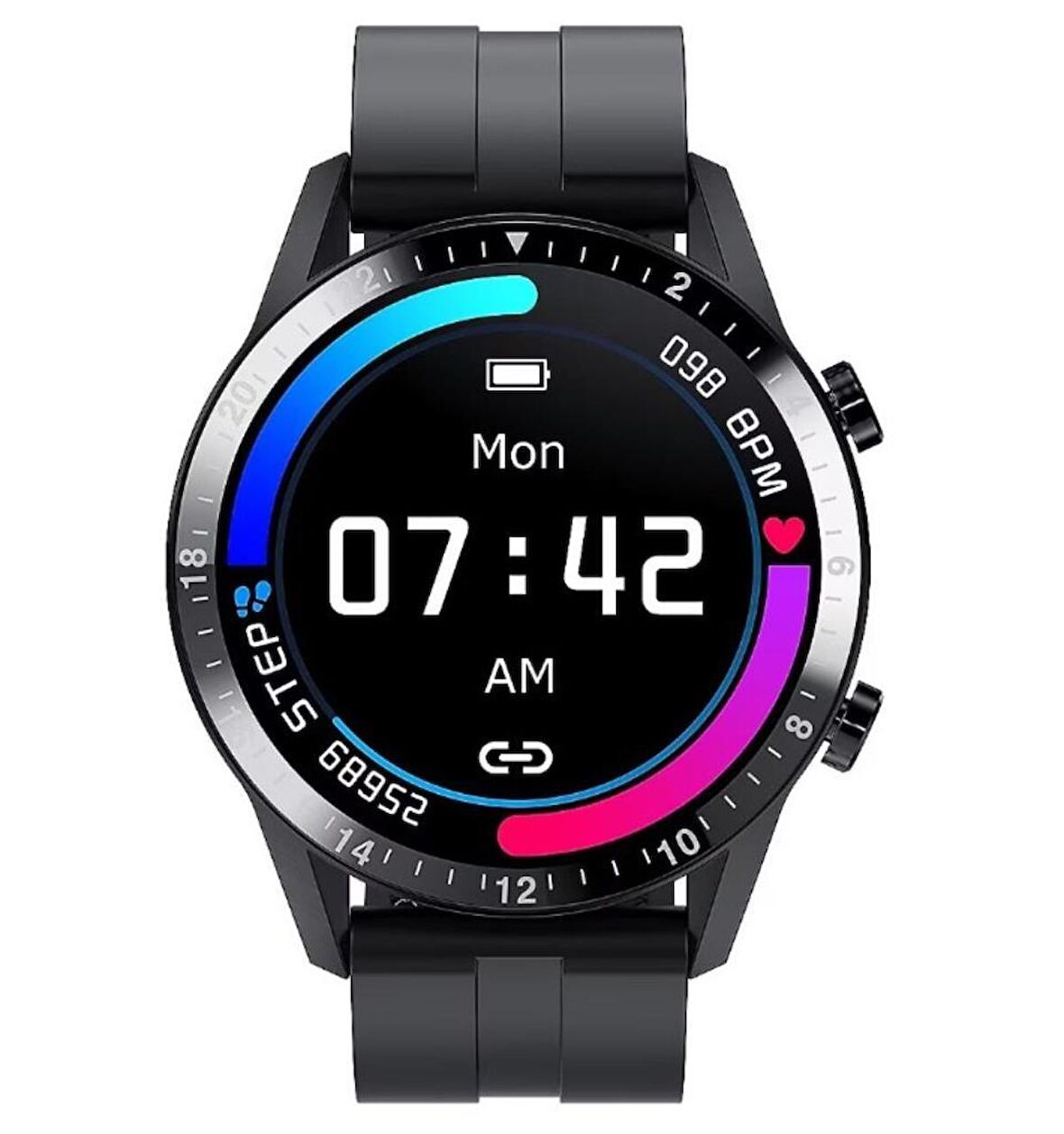 Robor Akıllı Saat Watch Series R-Gt2 Pro Siyah KUTUSU AÇIK SIFIR 