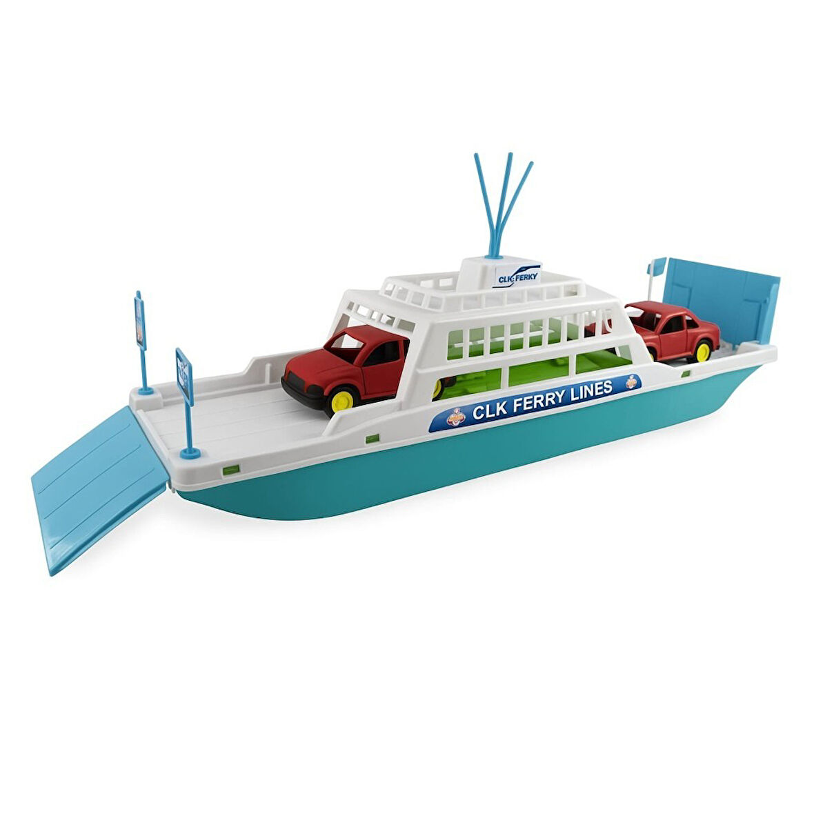Feribot Araç Taşııyan Gemi 45 cm - Turkuaz