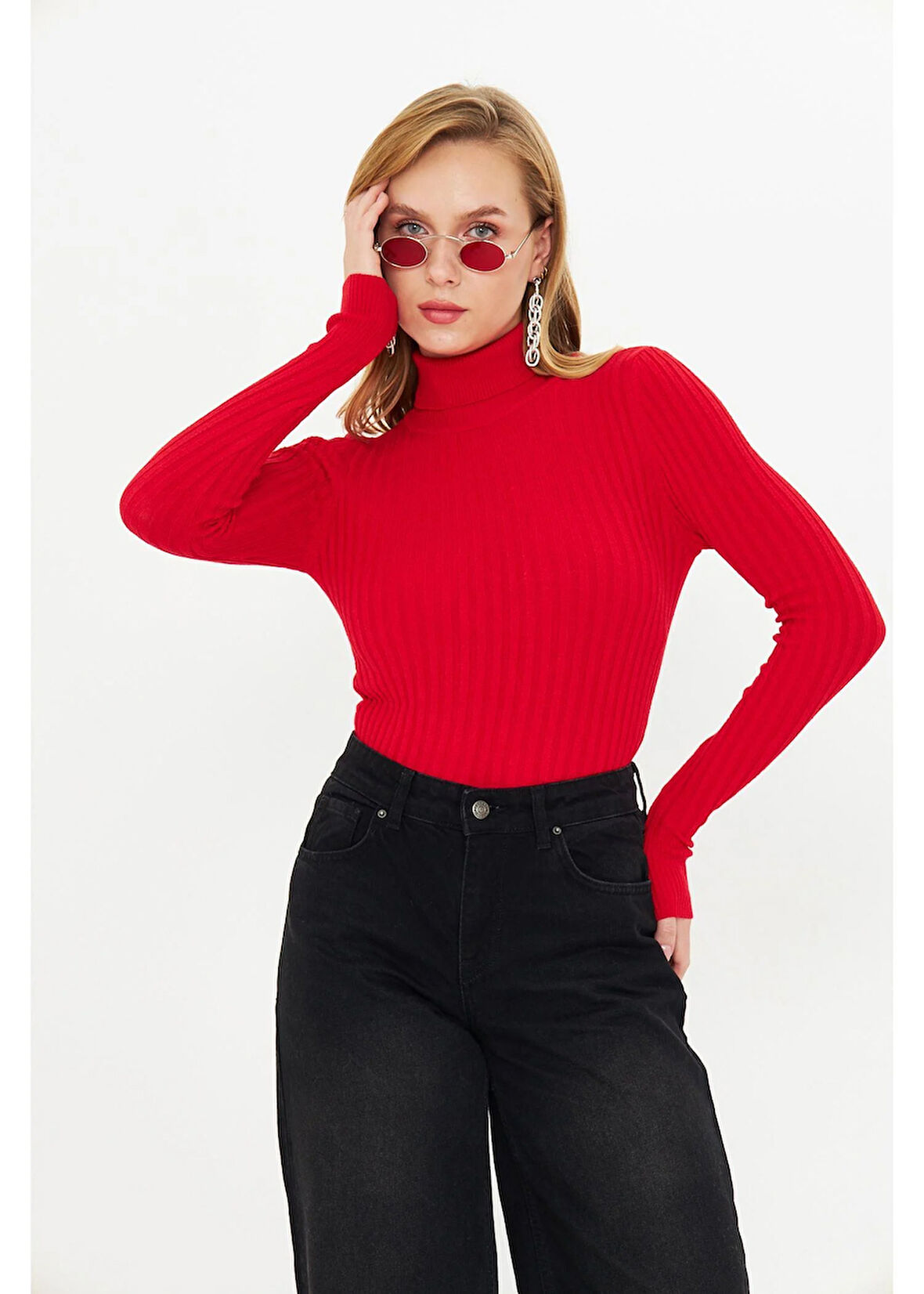 Likrali Bogazli Triko