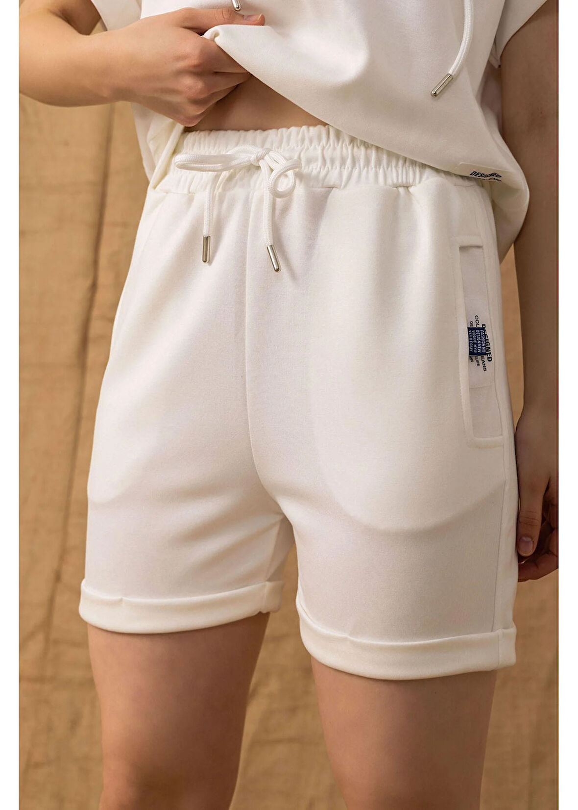 Bağcıklı Lastikli Modal Şort