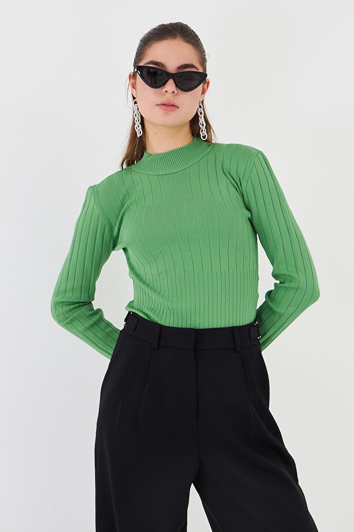 Yarım Balıkçı Uzun Kol Triko 