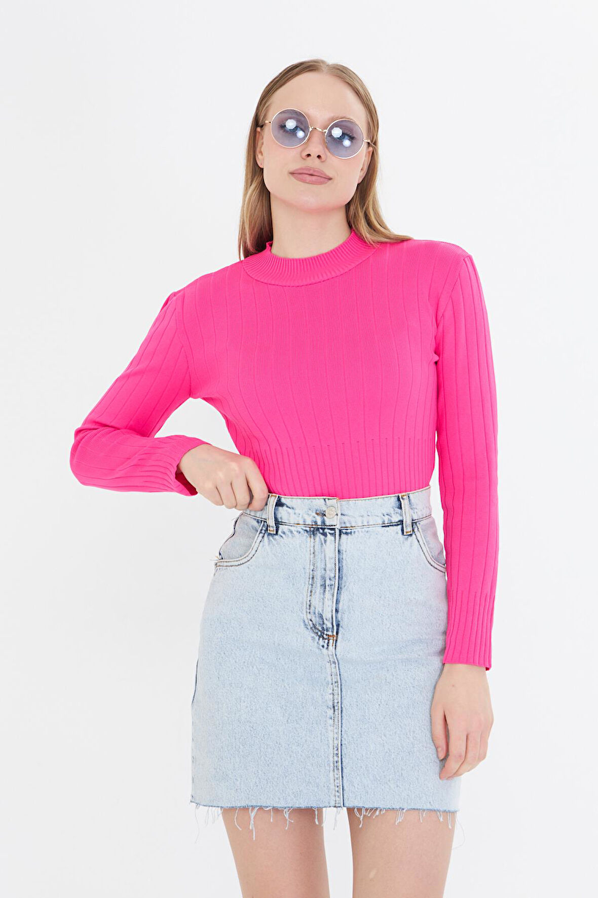 Yarım Balıkçı Uzun Kol Triko 