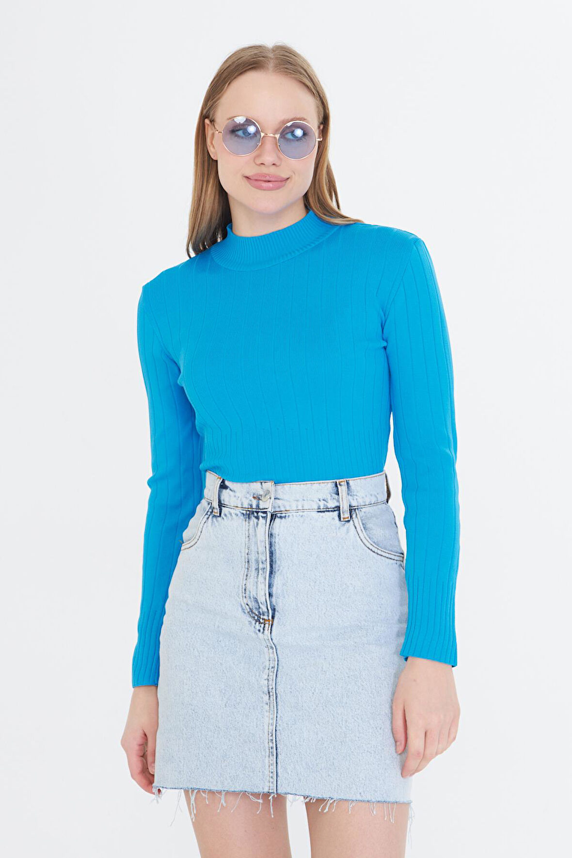 Yarım Balıkçı Uzun Kol Triko 