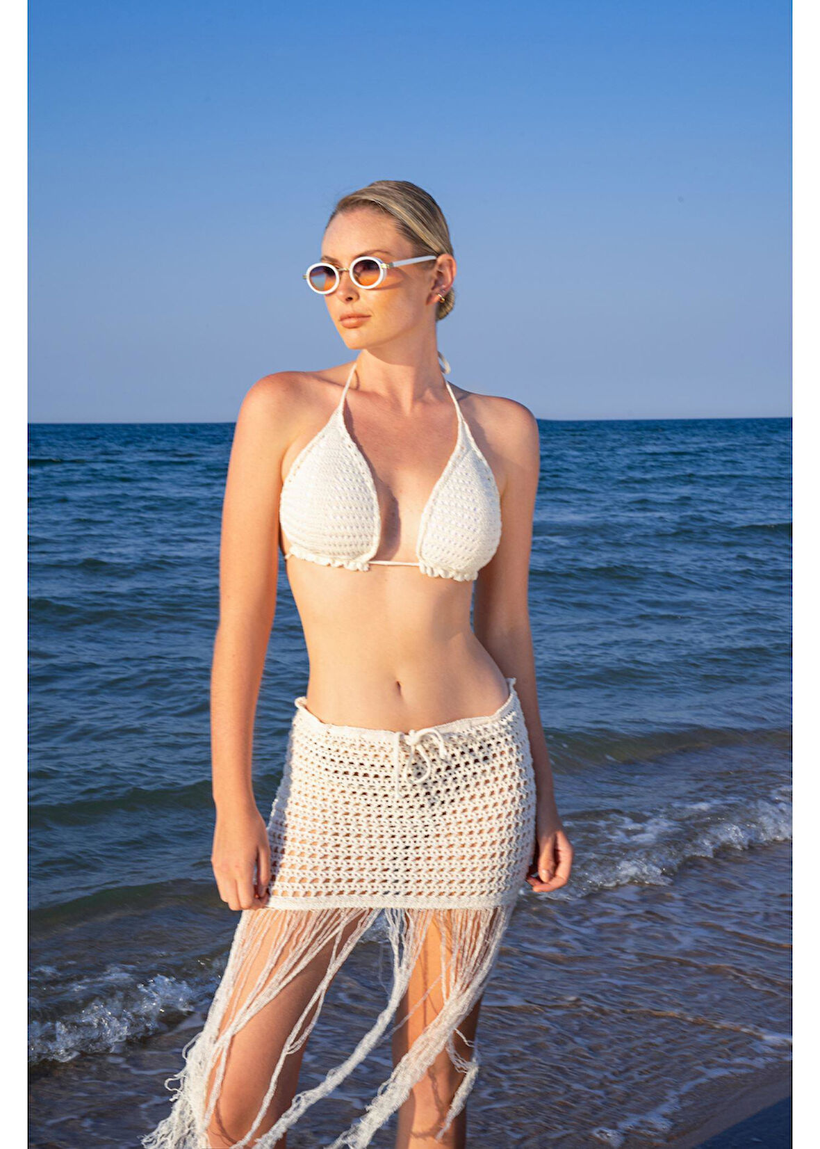 Ajurlu Bikini Üstü Top