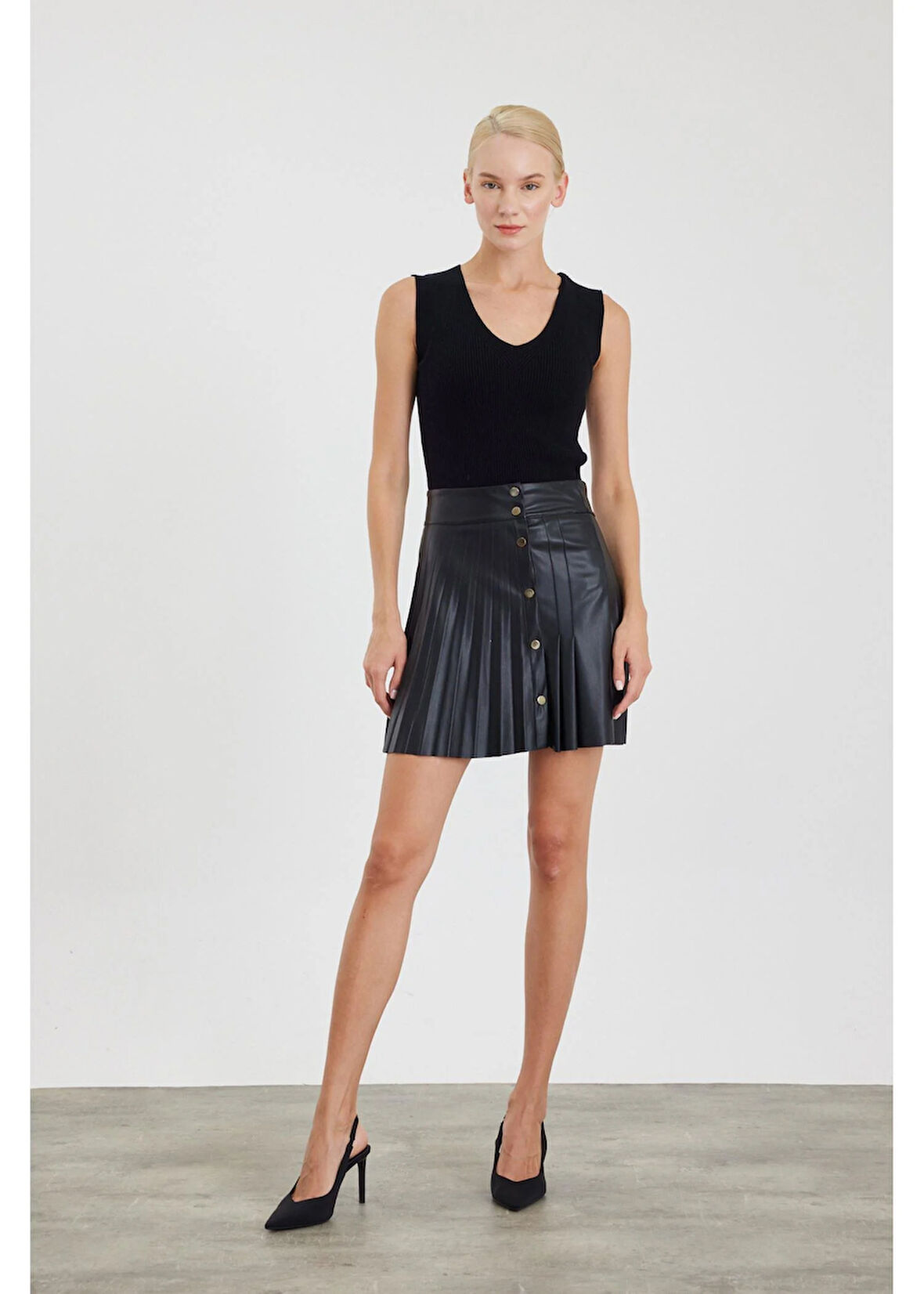 V Yaka Kolsuz Triko Kazak