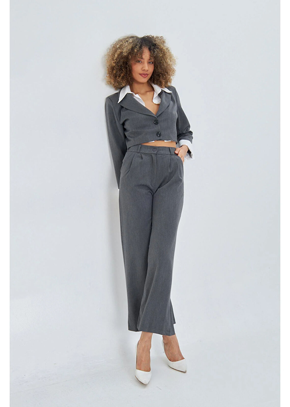 Arka Kemeri Lastikli Palazzo Pantolon 