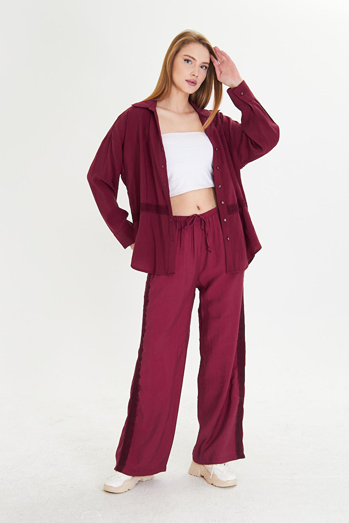 Şerit Detaylı Modal Eşofman Altı 