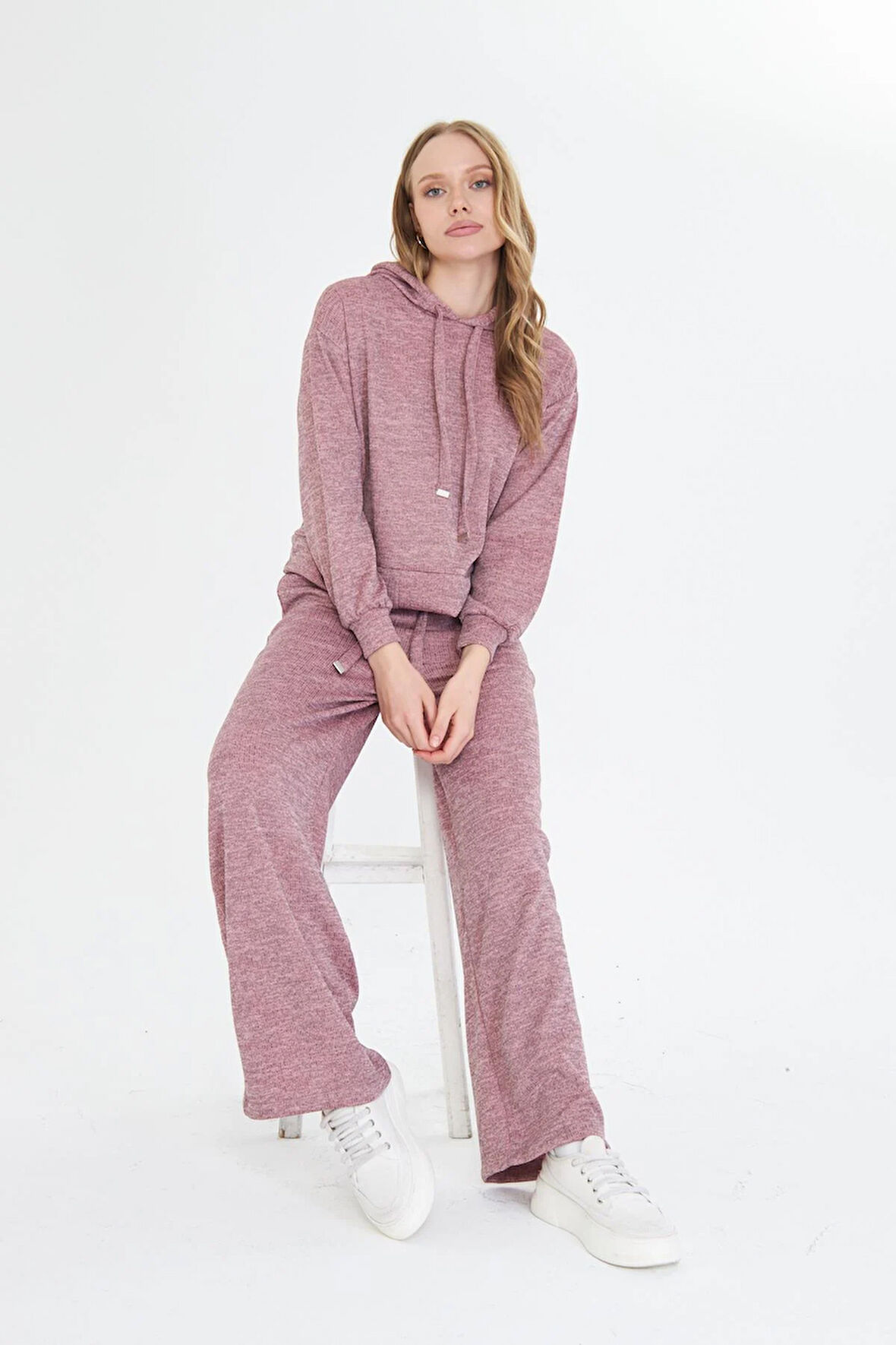 Cepli Lastikli Triko Pantolon 