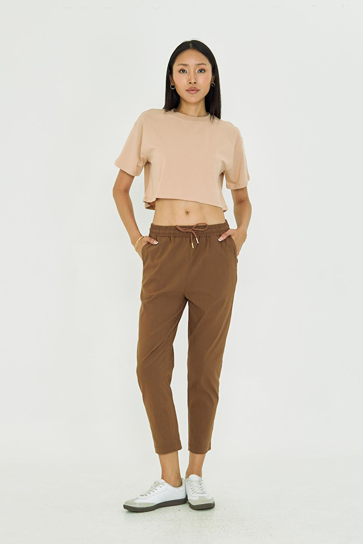 Beli Lastikli Fleto Cepli Pantolon