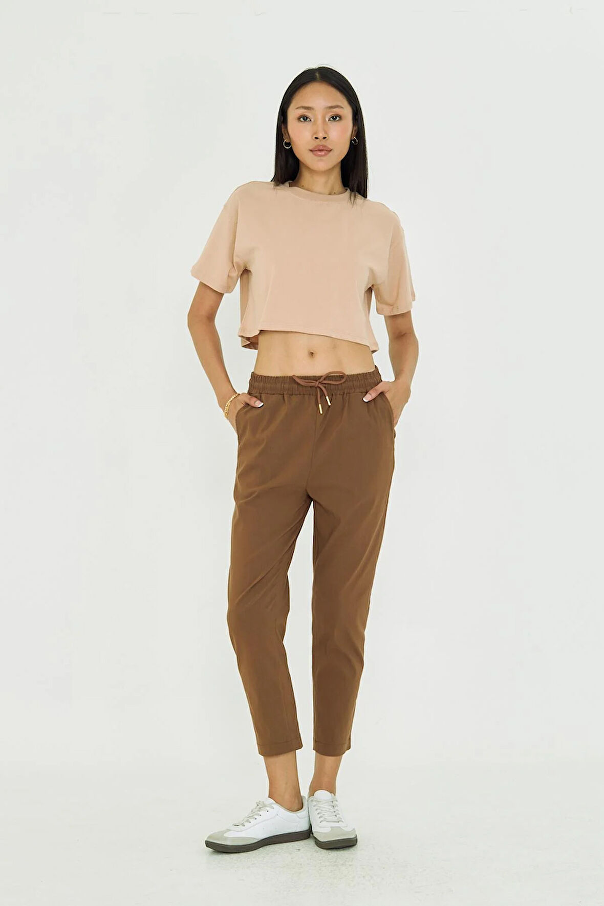 Beli Lastikli Fleto Cepli Pantolon