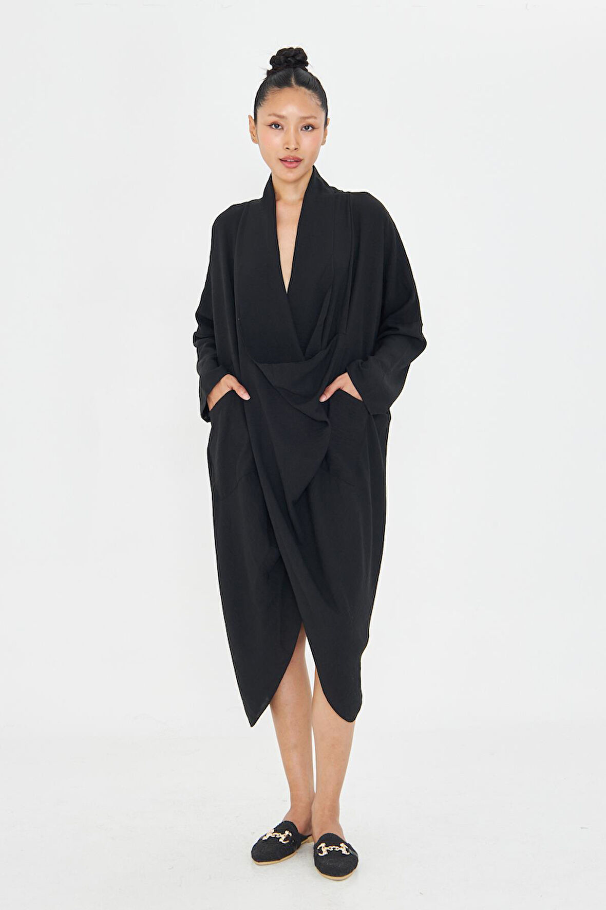 Cepli Düz Bohem Tunik