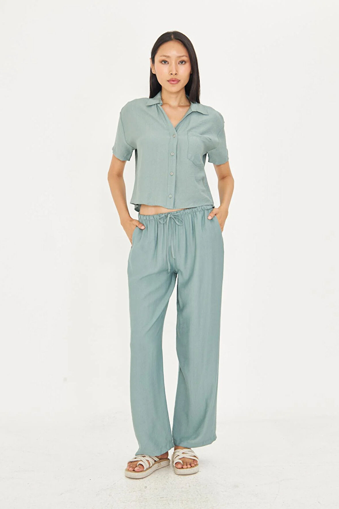 Beli Lastikli Cepli Pantolon