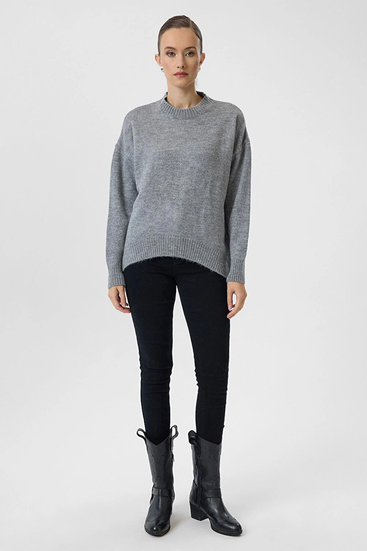 Bisiklet Yaka Basic Kazak