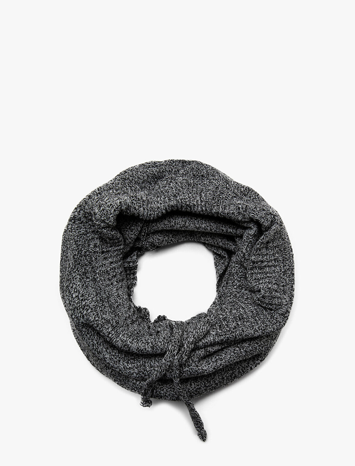 Bağlama Detaylı Örgü Boyunluk