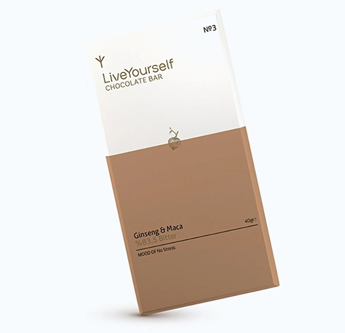 LiveYourself Chocolate Bar Ginseng & Maca 40 gr No:3