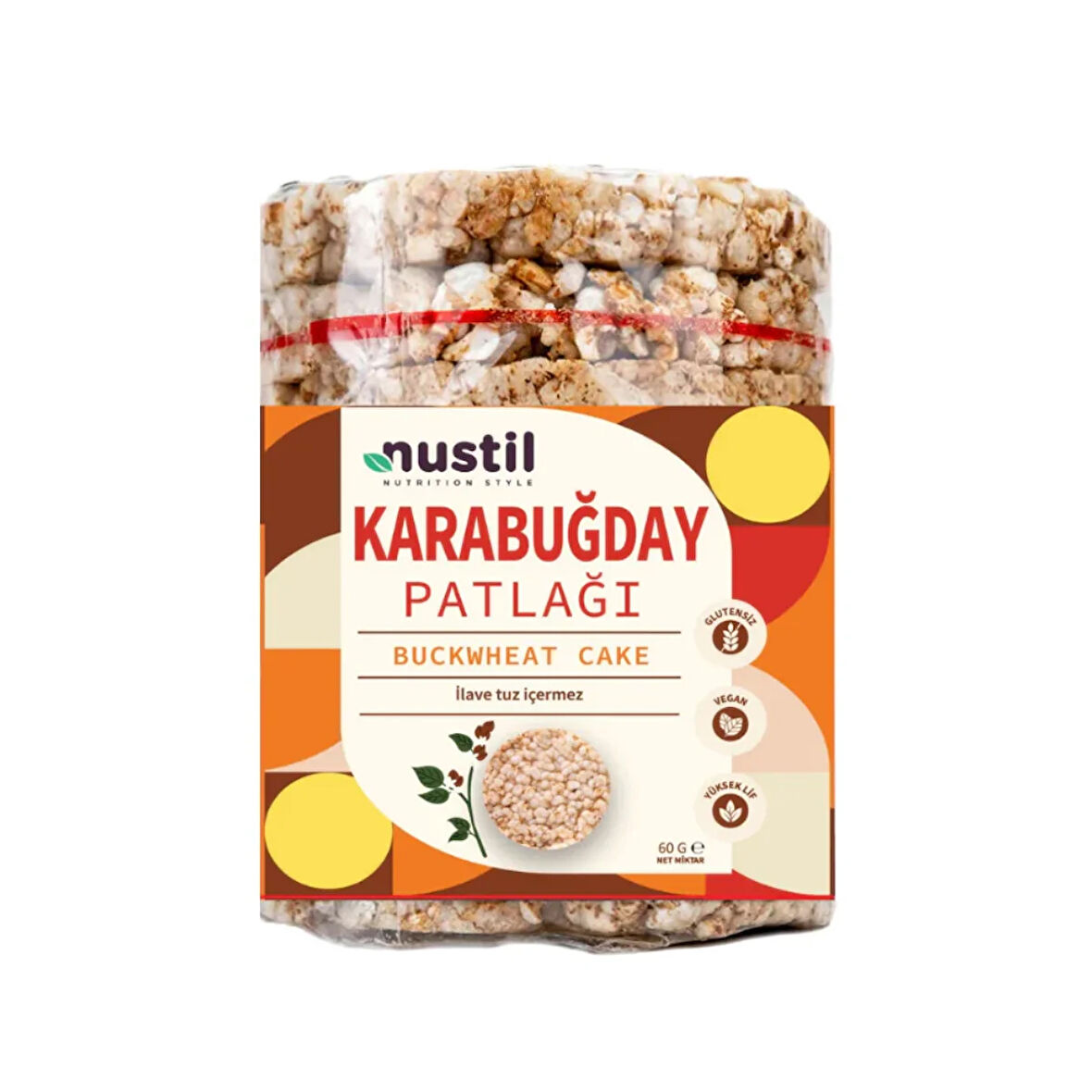 NUSTİL Glutensiz Karabuğday Patlağı 60g