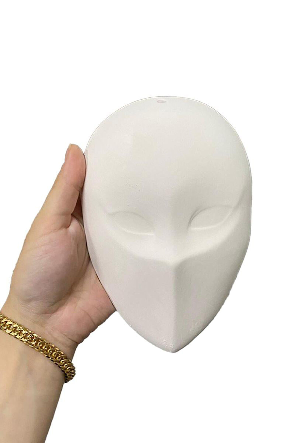 Maske v2 Seramik Bisküvi - Kapalı Göz (Ham Ürün)