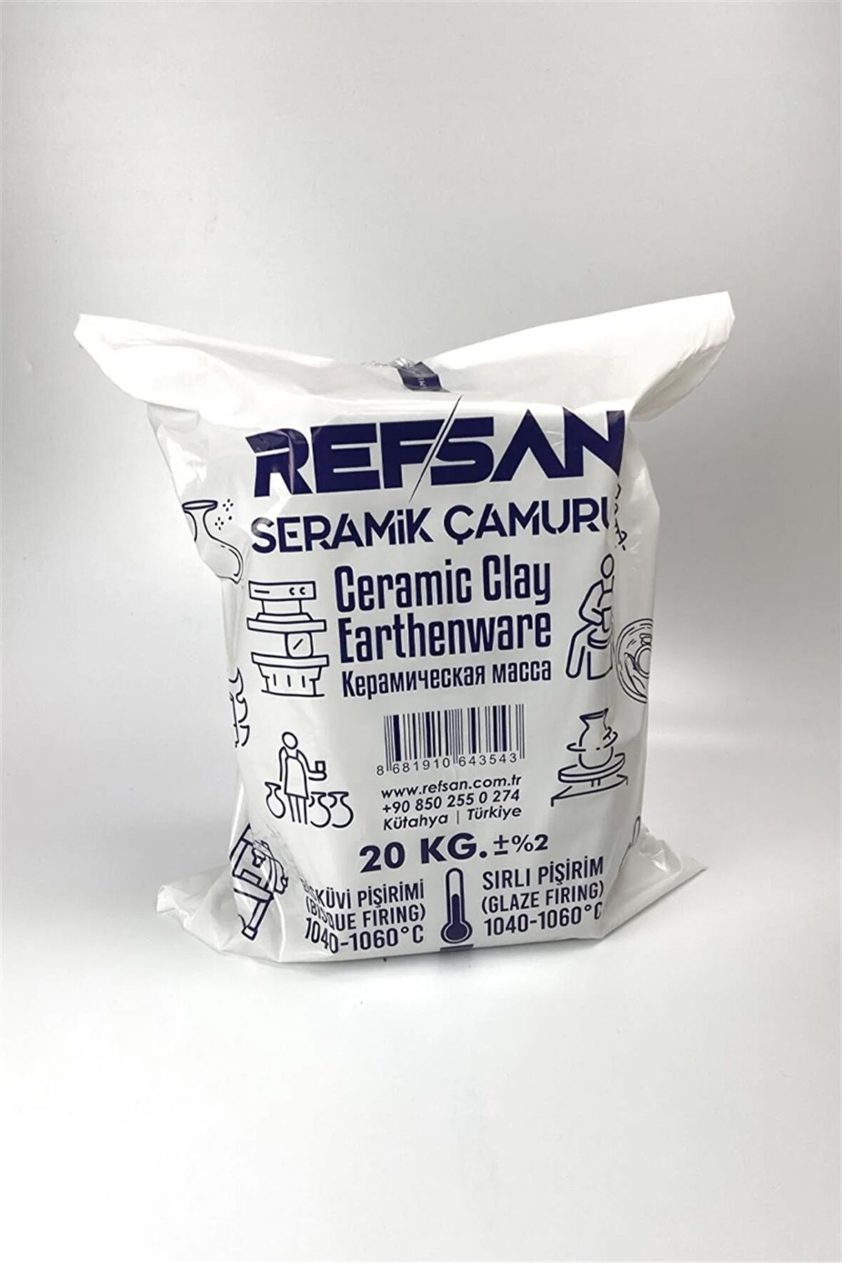 Seramik Çamuru Vakumlu (1050°C)