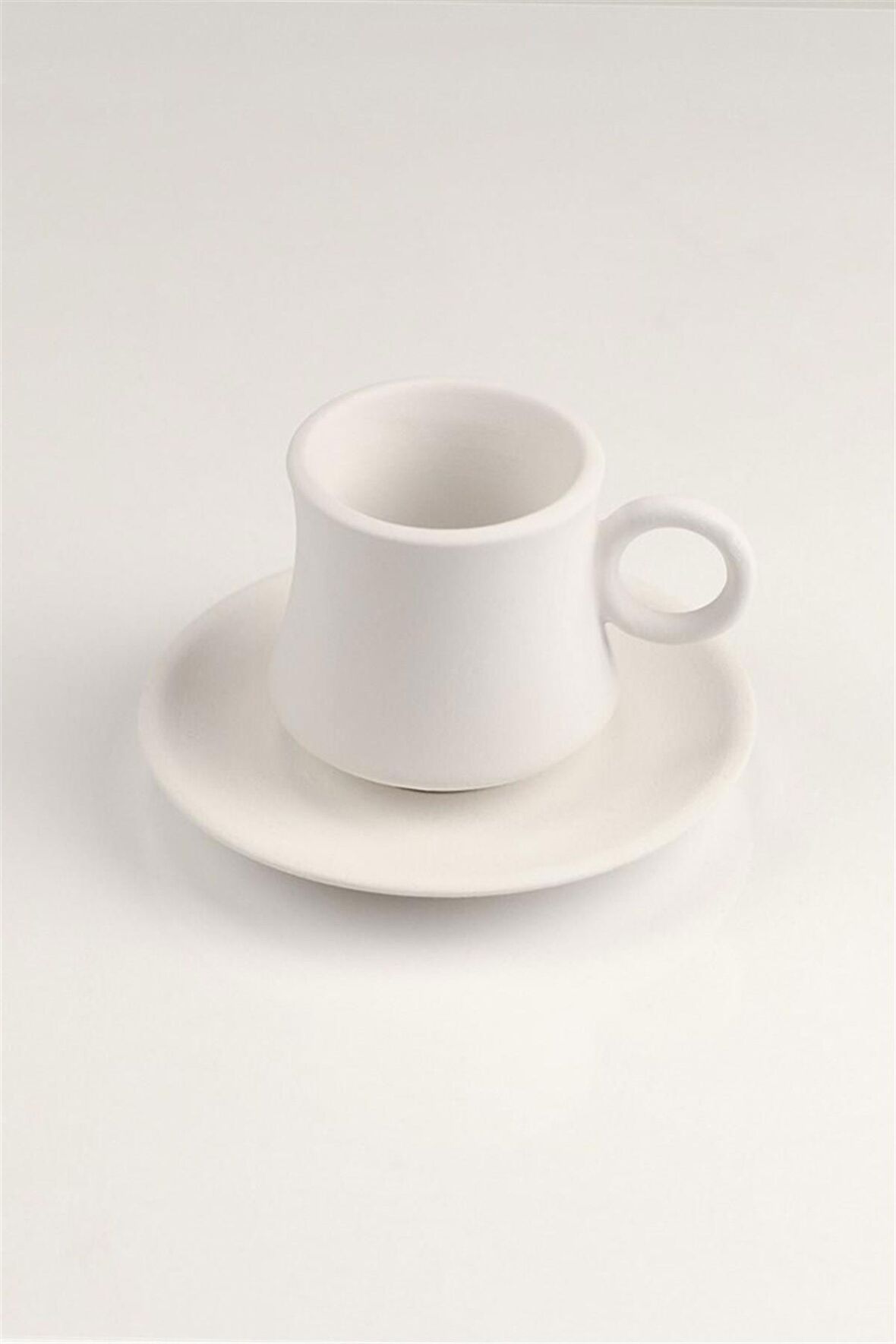 Kazan Kahve Fincanı | Seramik Bisküvi 6'lı (Ham Ürün)