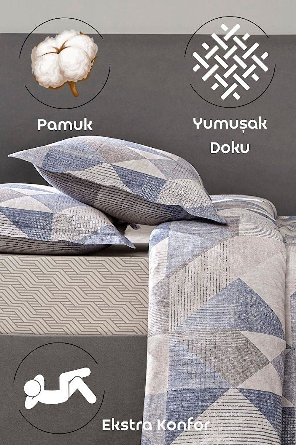 LaVella Yastık Kılıfı Koleksiyonu 2 Parça - Uykuya Açılan Çiçekli Kapı 50X70