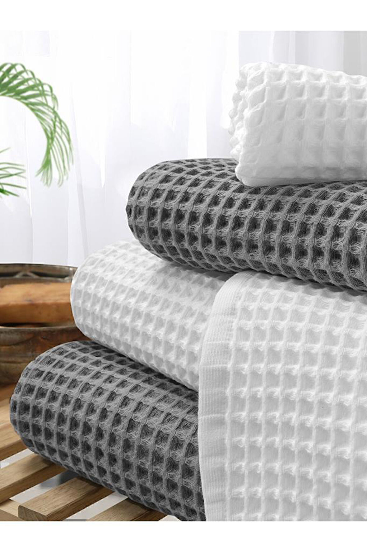 Plaj Havlusu 4 Lü Havlu Takımı Torshon Korent 40x80 - 70x140