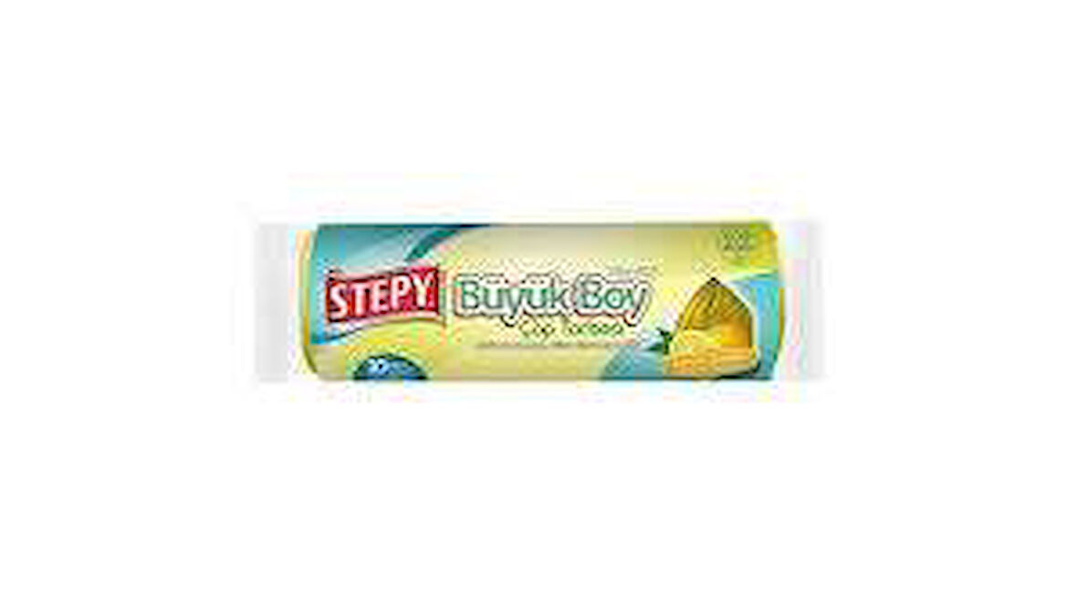  stepy Büzgülü  orta boy  Çöp Torbası LİMON