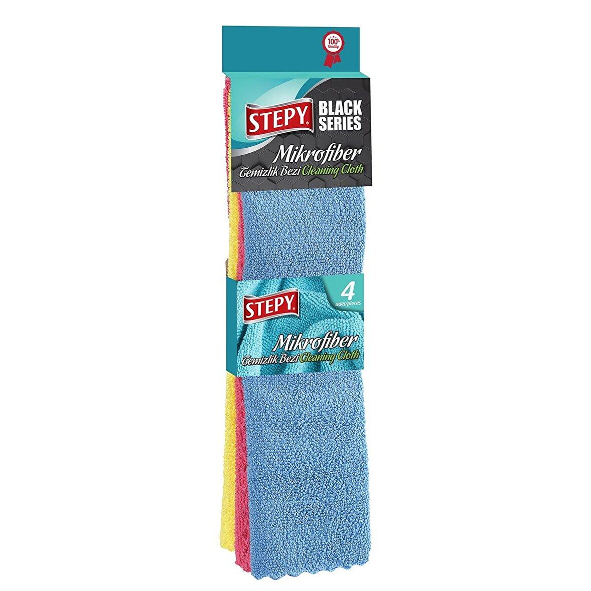 STEPY MİKROFİBER TEMİZLİK BEZİ 36X26CM 4 LÜ