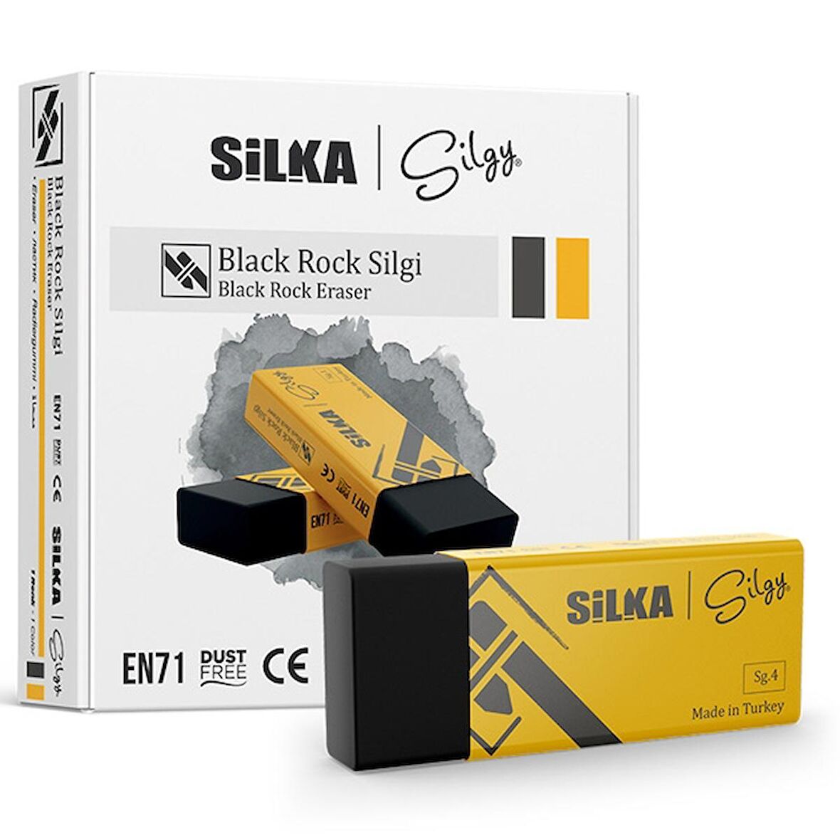 Silka Öğrenci Silgisi Siyah Rock 20 Li Siyah Art.no.9