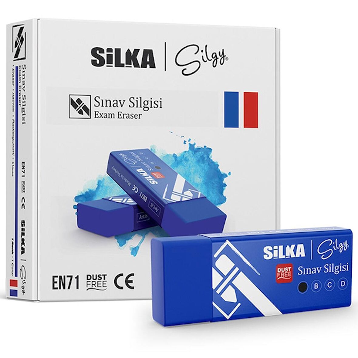 Silka Sınav Silgisi 20 Li Lacivert Art.8